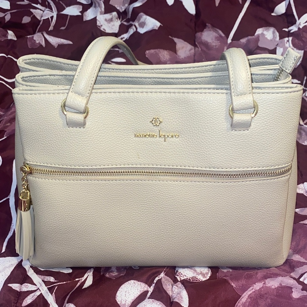 Nanette lepore Leather Satchel with Tassel cm